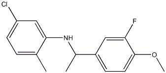 5-chloro-N-[1-(3-fluoro-4-methoxyphenyl)ethyl]-2-methylaniline 구조식 이미지