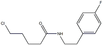 5-chloro-N-[2-(4-fluorophenyl)ethyl]pentanamide Structure