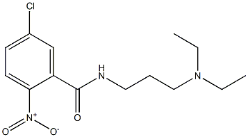 5-chloro-N-[3-(diethylamino)propyl]-2-nitrobenzamide 구조식 이미지