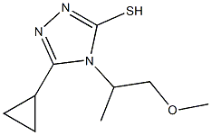 5-cyclopropyl-4-(1-methoxypropan-2-yl)-4H-1,2,4-triazole-3-thiol Structure