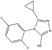 5-cyclopropyl-4-(2,5-difluorophenyl)-4H-1,2,4-triazole-3-thiol Structure