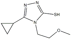 5-cyclopropyl-4-(2-methoxyethyl)-4H-1,2,4-triazole-3-thiol 구조식 이미지