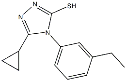 5-cyclopropyl-4-(3-ethylphenyl)-4H-1,2,4-triazole-3-thiol Structure