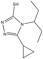 5-cyclopropyl-4-(pentan-3-yl)-4H-1,2,4-triazole-3-thiol Structure