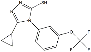 5-cyclopropyl-4-[3-(trifluoromethoxy)phenyl]-4H-1,2,4-triazole-3-thiol Structure