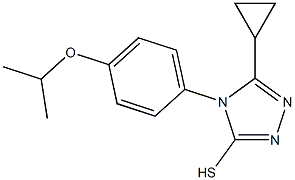 5-cyclopropyl-4-[4-(propan-2-yloxy)phenyl]-4H-1,2,4-triazole-3-thiol Structure