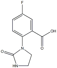 5-fluoro-2-(2-oxoimidazolidin-1-yl)benzoic acid Structure