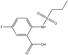 5-fluoro-2-[(propylsulfonyl)amino]benzoic acid 구조식 이미지