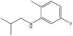 5-fluoro-2-methyl-N-(2-methylpropyl)aniline Structure