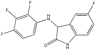 5-fluoro-3-[(2,3,4-trifluorophenyl)amino]-2,3-dihydro-1H-indol-2-one 구조식 이미지