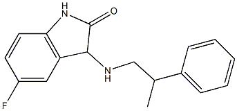 5-fluoro-3-[(2-phenylpropyl)amino]-2,3-dihydro-1H-indol-2-one 구조식 이미지