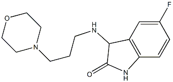 5-fluoro-3-{[3-(morpholin-4-yl)propyl]amino}-2,3-dihydro-1H-indol-2-one Structure