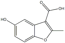 5-hydroxy-2-methyl-1-benzofuran-3-carboxylic acid Structure