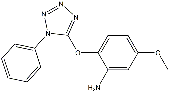 5-methoxy-2-[(1-phenyl-1H-tetrazol-5-yl)oxy]aniline Structure