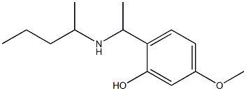 5-methoxy-2-[1-(pentan-2-ylamino)ethyl]phenol Structure