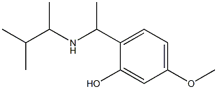 5-methoxy-2-{1-[(3-methylbutan-2-yl)amino]ethyl}phenol 구조식 이미지