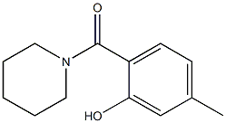 5-methyl-2-(piperidin-1-ylcarbonyl)phenol 구조식 이미지