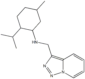 5-methyl-2-(propan-2-yl)-N-{[1,2,4]triazolo[3,4-a]pyridin-3-ylmethyl}cyclohexan-1-amine 구조식 이미지