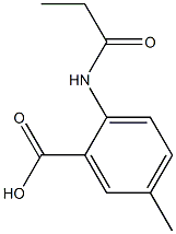 5-methyl-2-(propionylamino)benzoic acid Structure