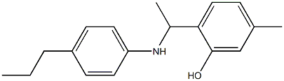 5-methyl-2-{1-[(4-propylphenyl)amino]ethyl}phenol 구조식 이미지