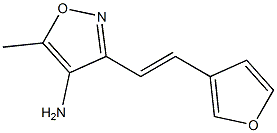 5-methyl-3-[(E)-2-tetrahydrofuran-3-ylvinyl]isoxazol-4-amine Structure