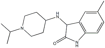 5-methyl-3-{[1-(propan-2-yl)piperidin-4-yl]amino}-2,3-dihydro-1H-indol-2-one Structure
