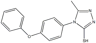 5-methyl-4-(4-phenoxyphenyl)-4H-1,2,4-triazole-3-thiol Structure