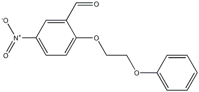 5-nitro-2-(2-phenoxyethoxy)benzaldehyde Structure
