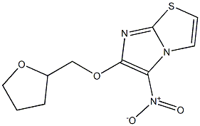 5-nitro-6-(tetrahydrofuran-2-ylmethoxy)imidazo[2,1-b][1,3]thiazole 구조식 이미지