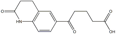 5-oxo-5-(2-oxo-1,2,3,4-tetrahydroquinolin-6-yl)pentanoic acid 구조식 이미지