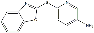 6-(1,3-benzoxazol-2-ylsulfanyl)pyridin-3-amine 구조식 이미지