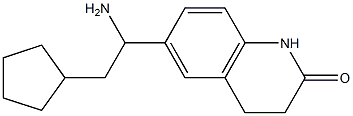 6-(1-amino-2-cyclopentylethyl)-1,2,3,4-tetrahydroquinolin-2-one 구조식 이미지