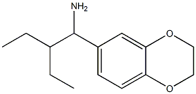 6-(1-amino-2-ethylbutyl)-2,3-dihydro-1,4-benzodioxine 구조식 이미지