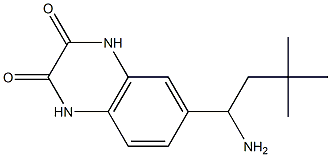 6-(1-amino-3,3-dimethylbutyl)-1,2,3,4-tetrahydroquinoxaline-2,3-dione Structure