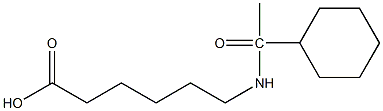 6-(1-cyclohexylacetamido)hexanoic acid 구조식 이미지