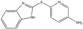 6-(1H-1,3-benzodiazol-2-ylsulfanyl)pyridin-3-amine 구조식 이미지