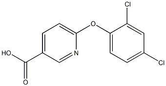 6-(2,4-dichlorophenoxy)pyridine-3-carboxylic acid 구조식 이미지