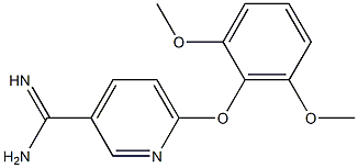 6-(2,6-dimethoxyphenoxy)pyridine-3-carboximidamide Structure