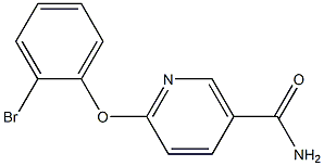 6-(2-bromophenoxy)nicotinamide Structure
