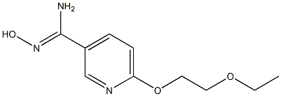 6-(2-ethoxyethoxy)-N'-hydroxypyridine-3-carboximidamide Structure