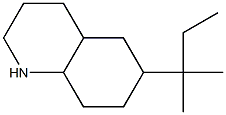 6-(2-methylbutan-2-yl)-decahydroquinoline 구조식 이미지