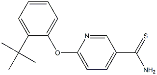 6-(2-tert-butylphenoxy)pyridine-3-carbothioamide Structure