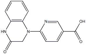6-(3-oxo-1,2,3,4-tetrahydroquinoxalin-1-yl)pyridine-3-carboxylic acid 구조식 이미지