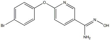 6-(4-bromophenoxy)-N'-hydroxypyridine-3-carboximidamide 구조식 이미지