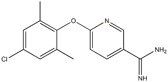 6-(4-chloro-2,6-dimethylphenoxy)pyridine-3-carboximidamide Structure