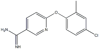 6-(4-chloro-2-methylphenoxy)pyridine-3-carboximidamide Structure