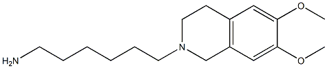 6-(6,7-dimethoxy-1,2,3,4-tetrahydroisoquinolin-2-yl)hexan-1-amine Structure