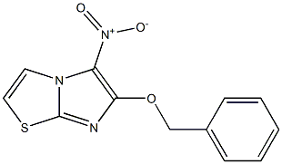 6-(benzyloxy)-5-nitroimidazo[2,1-b][1,3]thiazole 구조식 이미지