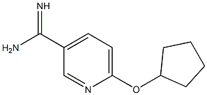 6-(cyclopentyloxy)pyridine-3-carboximidamide 구조식 이미지