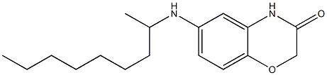 6-(nonan-2-ylamino)-3,4-dihydro-2H-1,4-benzoxazin-3-one 구조식 이미지